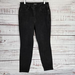 Judy Blue Jeans Womens 16W Black Skinny Fit Stretch High Rise Denim Pants